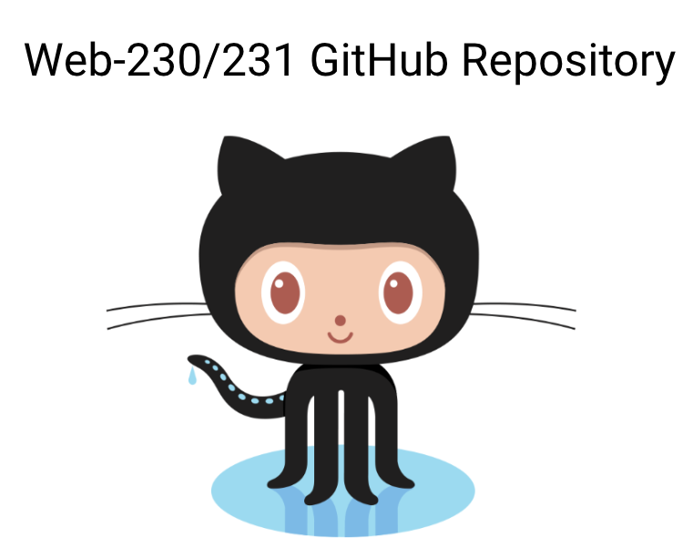 Web 230-231 Octocat GitHub Logo